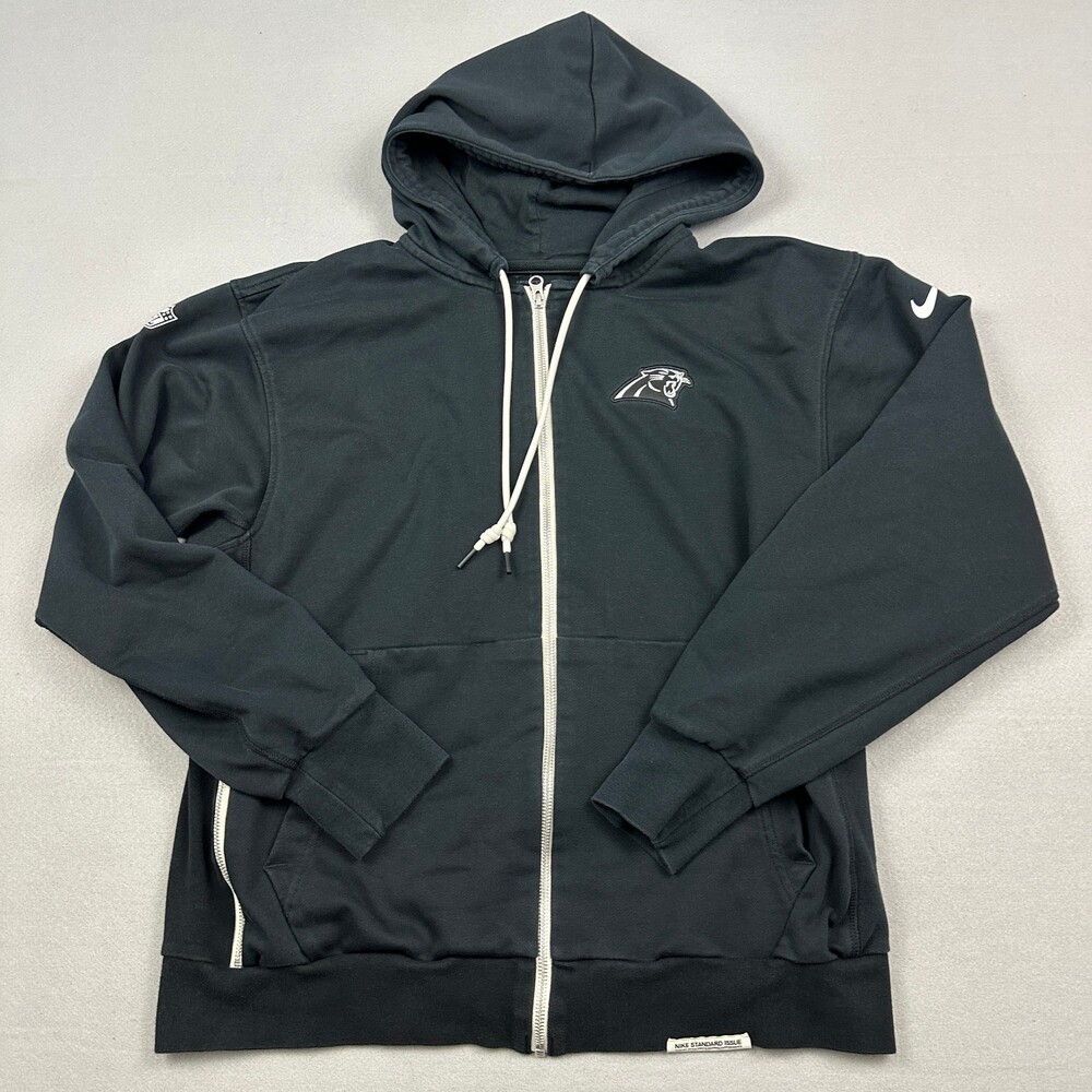 Carolina Panthers Hoodie Men L Black Nike On Field NFL Thema Fit Standard Issue